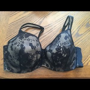 44DD Lane Bryant Cacique Black and Tan Lace